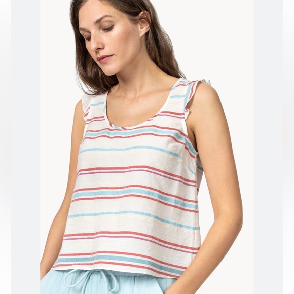 Lilla P Tops - Lilla P The Perfect Stripe Linen Top